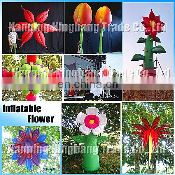 New style attractive decoration inflatable LED star /inflatable LED flower