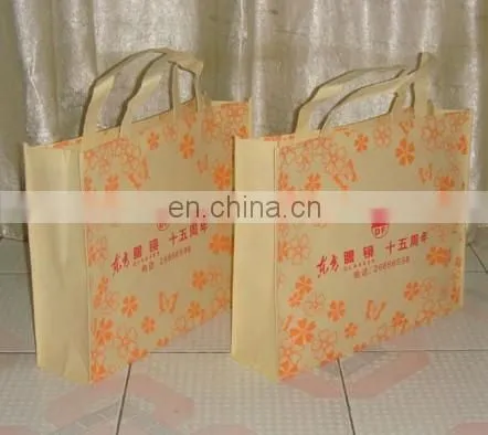 Green handle Non woven bag