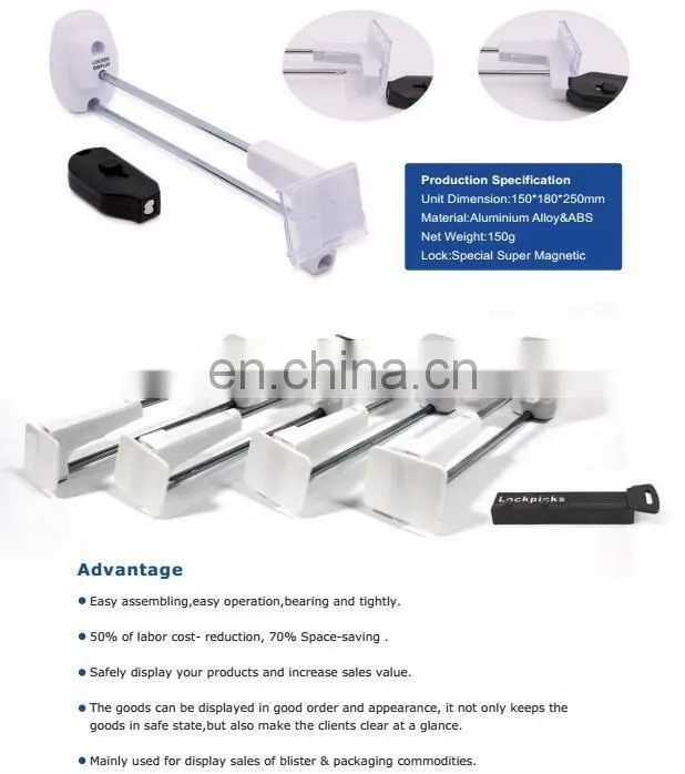 Dragon Guard Supermarket EAS security hooks, display tag hook (CE/ISO)