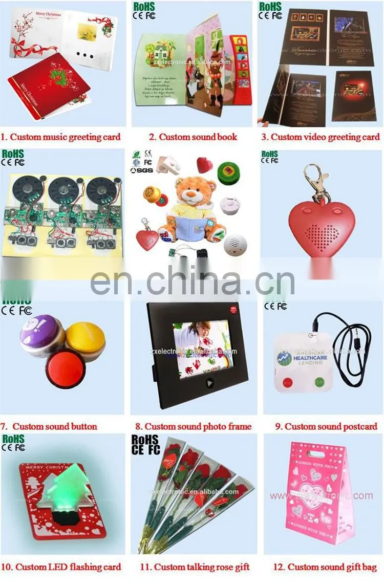 custom sound chip for toy /clothes and shoes with light