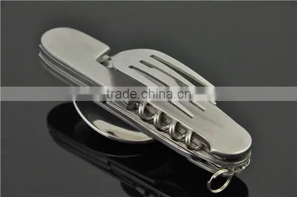 Camping Spoon Fork Multi Tool Outdoor Survival Knife