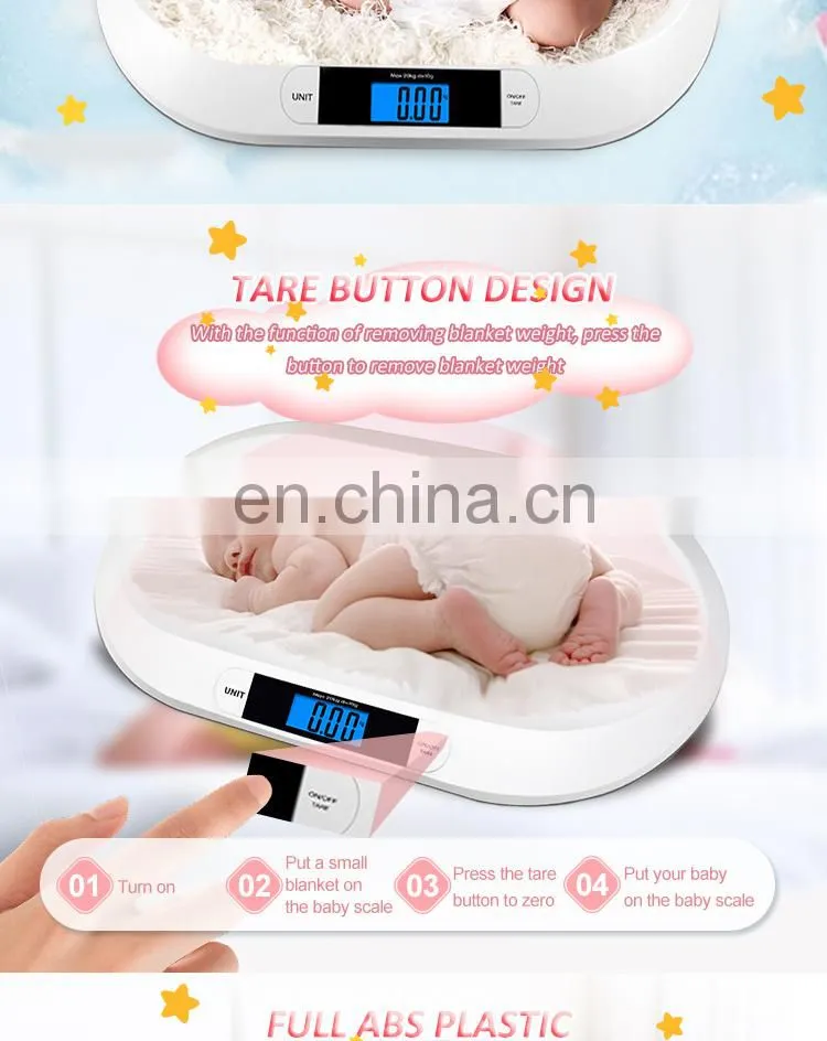 Good Quality 20kg D=10g Baby Electronic Digital Weghing Scale With Heater Protector