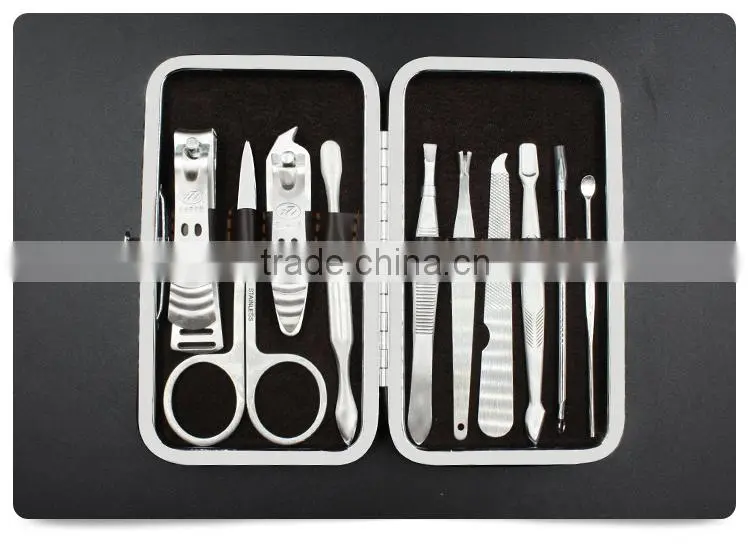 9pcs clippers beauty clean nail care tool