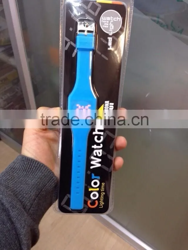2015 Candy color custom touch screen sport silicone led watch for sale, cheap watch, boy watch
