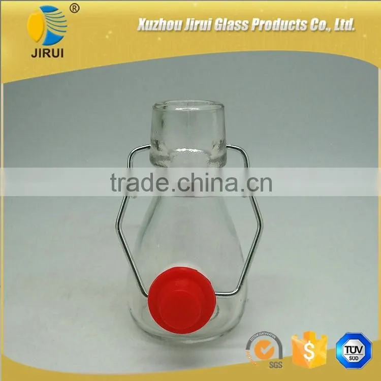 80ml Hot Sale Flip Top Clear Glass Wine Bottle