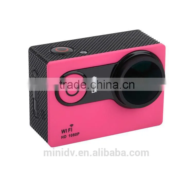 12MP Pixels NOVATEK 96655 FHD 1080P 30FPS 720P 60FPS WiFi Sport Action Camera 30M Waterproof with 2.0inch LTPS Wide Screen