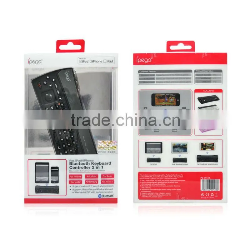 2013 new style 2in1 wireless bluetooth keyboard controller