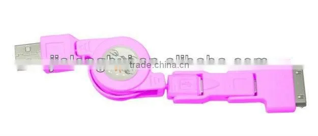 Universal usb retractable data cable 3in1 for iphone/nokia/samsung