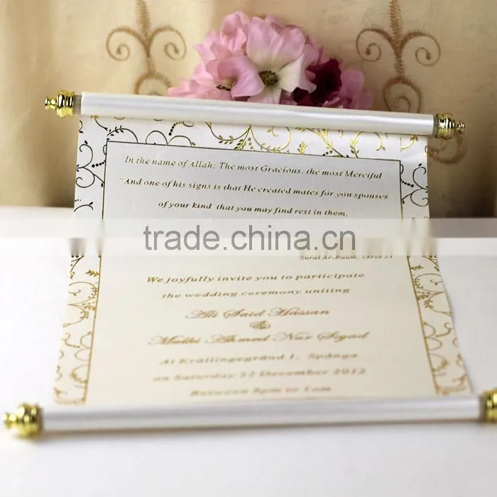 High Quality Fancy Luxury Laser Engrave Wedding Invitation Cards