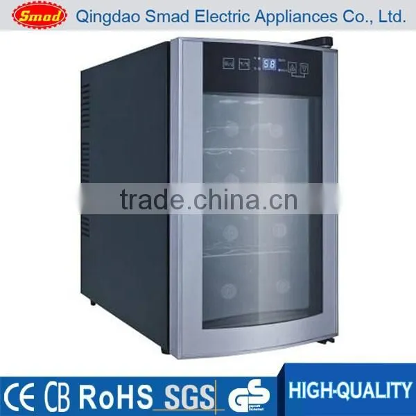 230L Double tempered anti-UV glass door Wine Refrigerators with Stainless Steel door frame wine cooler