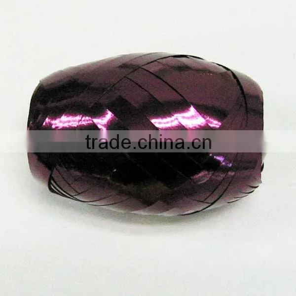 Metallic Effect Ribbon Egg, Bule Metallic Ribbon Roll, Fashinable Printed Ribbon Spool for Decoration