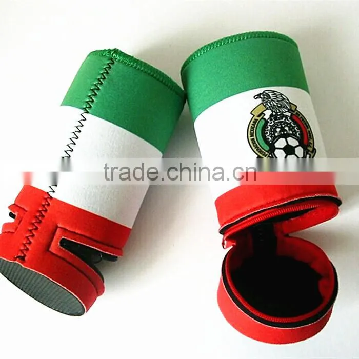 soft neoprene can cooler with sleeve