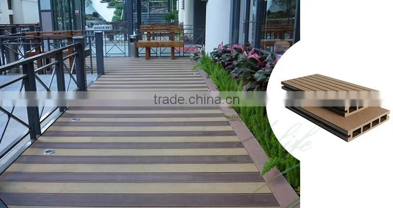 Quick and easy install wpc decking wooden decoration