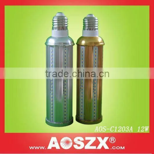 aluminum heat sink! 1200LM ww 12W E27 smd LED Corn lamp bulb 12w smd led corn bulb led cob