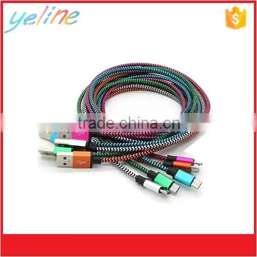 Braid V8 data cable for huawei 7i/mate8/p9