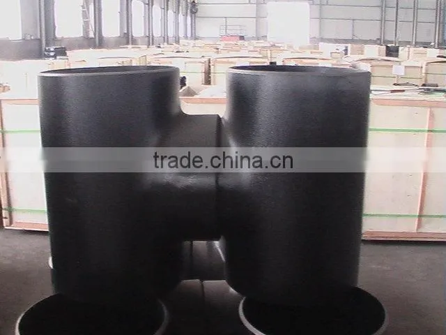 black carbon steel pipe fittings -tee