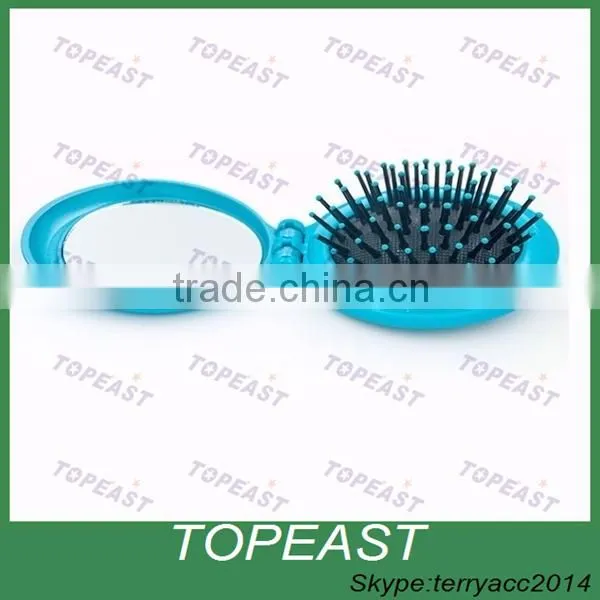 Pop-Up Hairbrush with Mirror