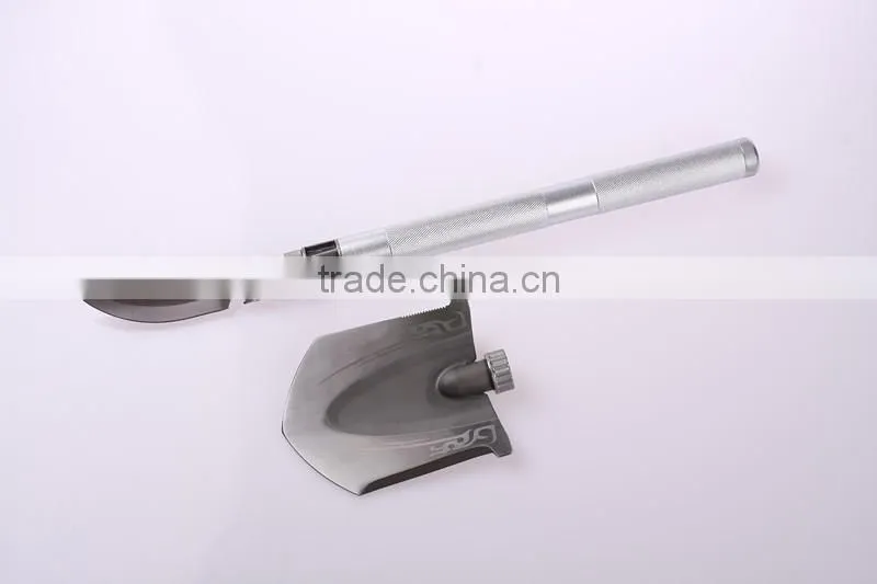 Aluminum handle steel holder mini shovel for travel camping use