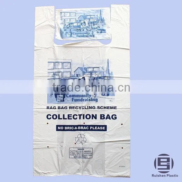 Biodegradable Donation Bag For Collecting Secondhand Clothes