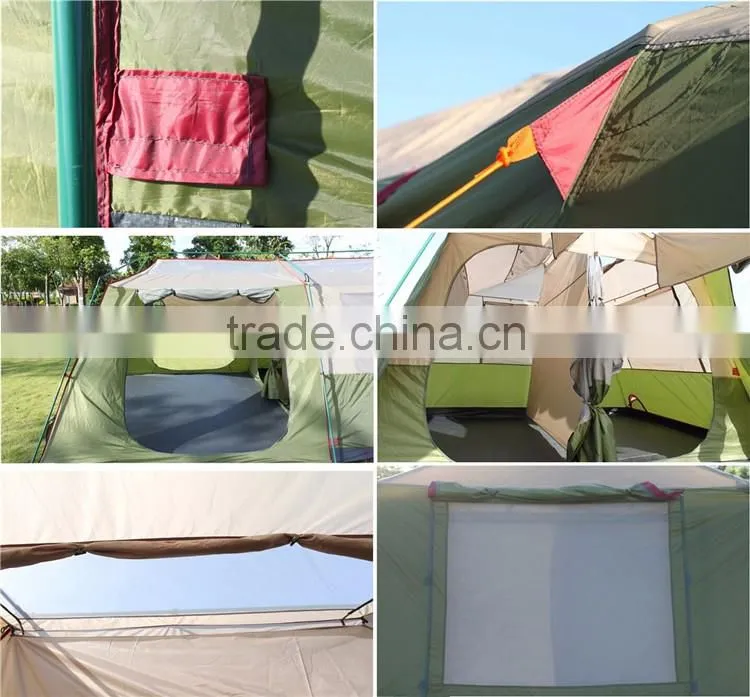 12 Person Camping Hiking Teepee Fishing Shade Big Play Shelter Luxury Hotel Family Tent