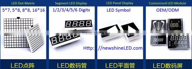 NEWSHINE Custom Full Color 7 Segment cooking Display