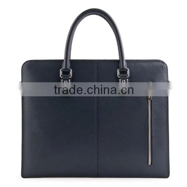 High quality men's genuine leather briefcases for lawyers