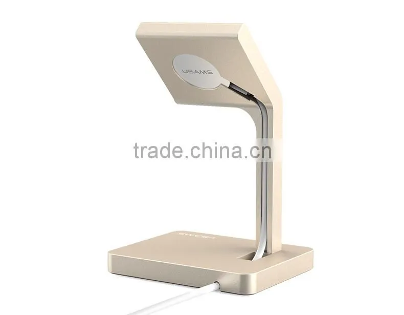 Original USAMS Aluminum Metal Charging Stand Holder Rechargeable Bracket For 42MM Apple Watch MT-3917