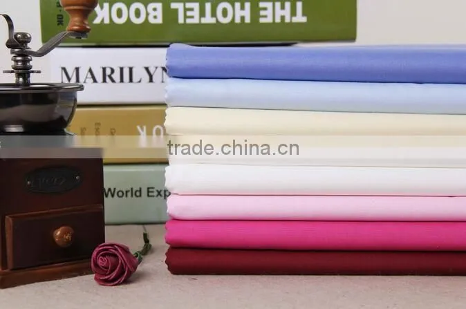 Polyester-cotton plain dyed fabrics wholesale