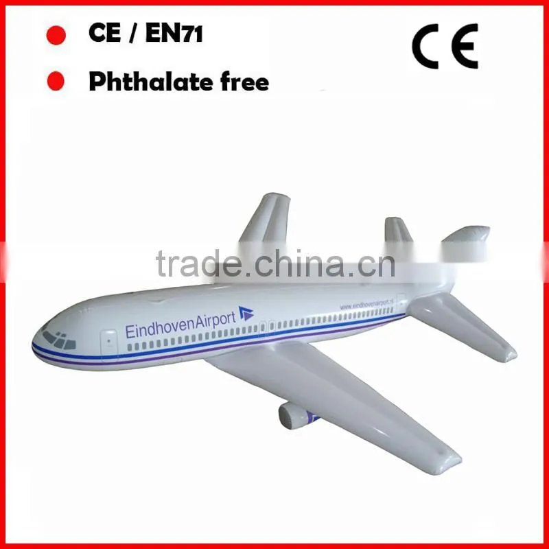 pvc big inflatable airplane models with custom printing