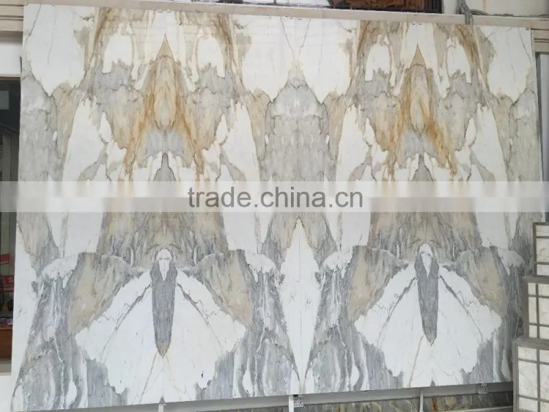 High Quality Polished Calacatta Gold Marble Mosaic for floor mosaic and Wall Mosaic