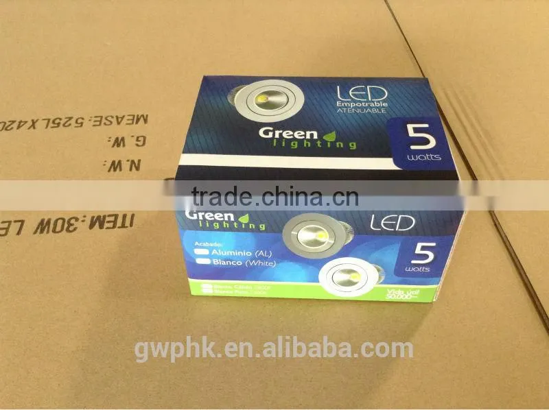 LED COB downlight 5w