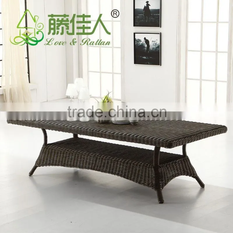 Outdoor Plastic Synthentic PolyRattan Resin Wicker 8 Seater Table Chairs Set
