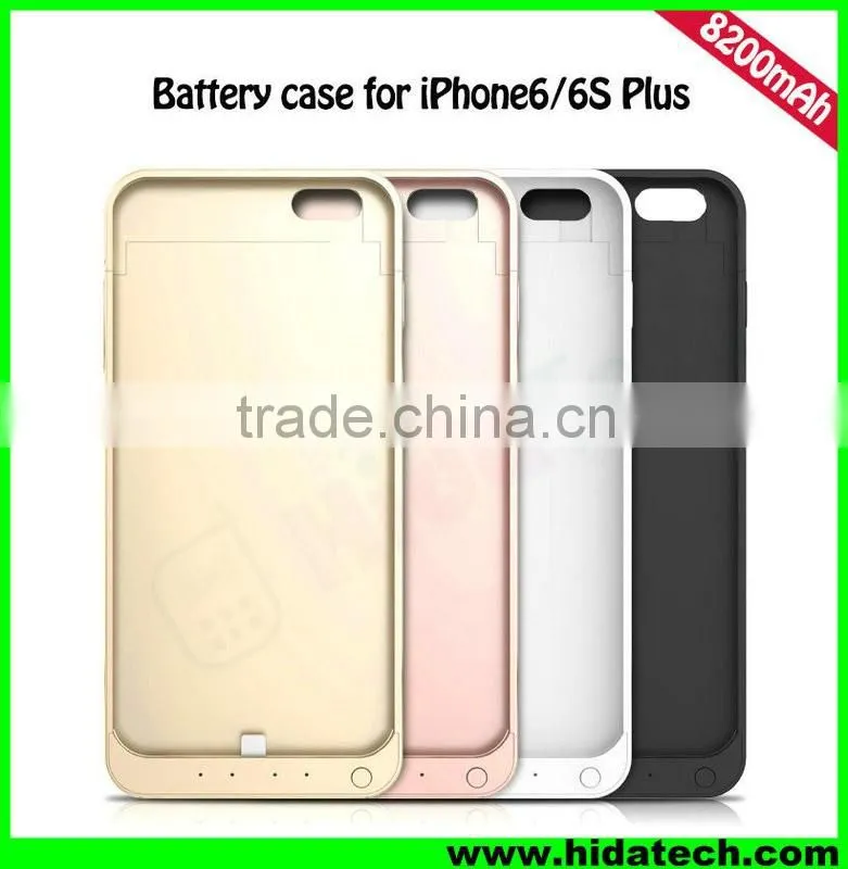 Hot Selling 8200mah Battery Power Case for iPhone 6 iPhone 6 Plus Backup Battery Phone Case
