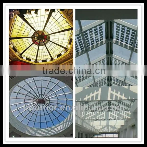 Aluminum frame tinted glass skylight