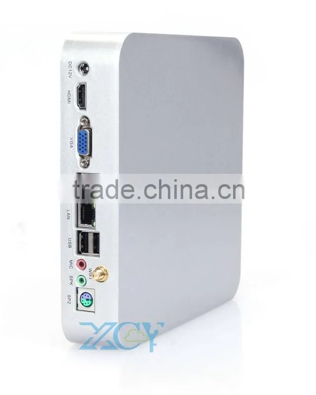 powerfull PC thin client pc wifi Mini pc Mini ITX Case X-24X 2G ram 500gb hdd support Image scanner