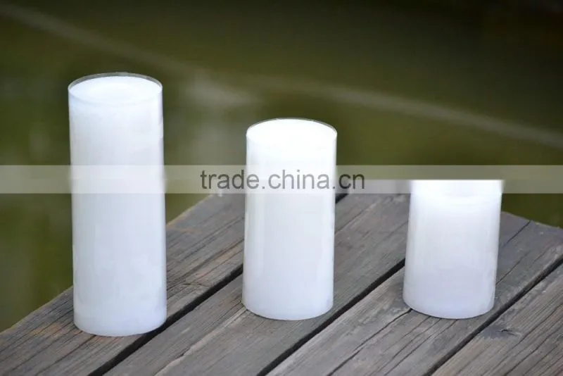 D80*H80mm paraffin pillar electronic swinging Christmas LED candles gifts