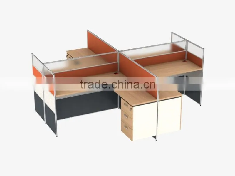 Customized workstation office partition standard size latest office table designs