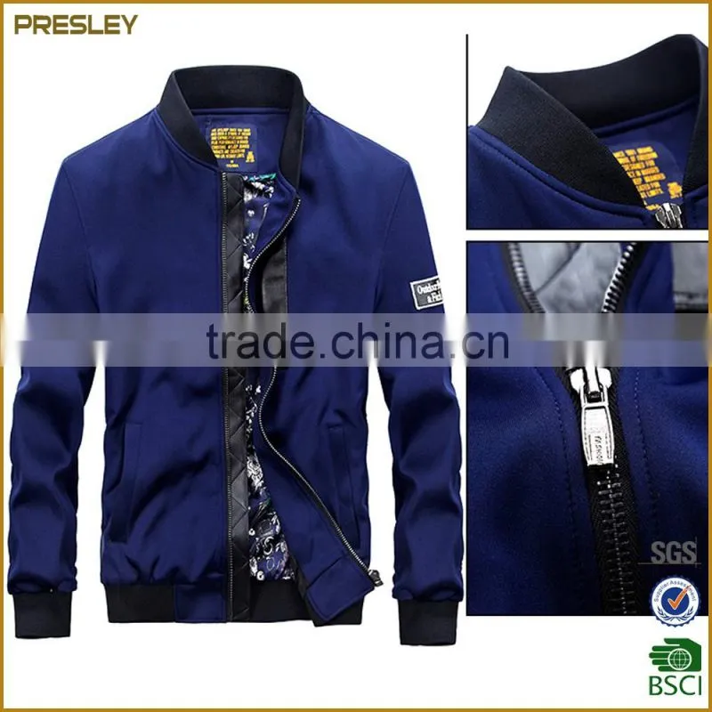 Presley Oem Winter Nylon Designer Men's Bomber Jackets Made in China