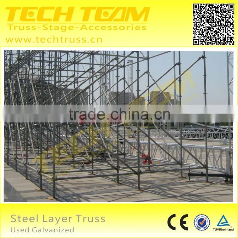Outdoor Big Concert Used Galvanized Steel Layer Truss