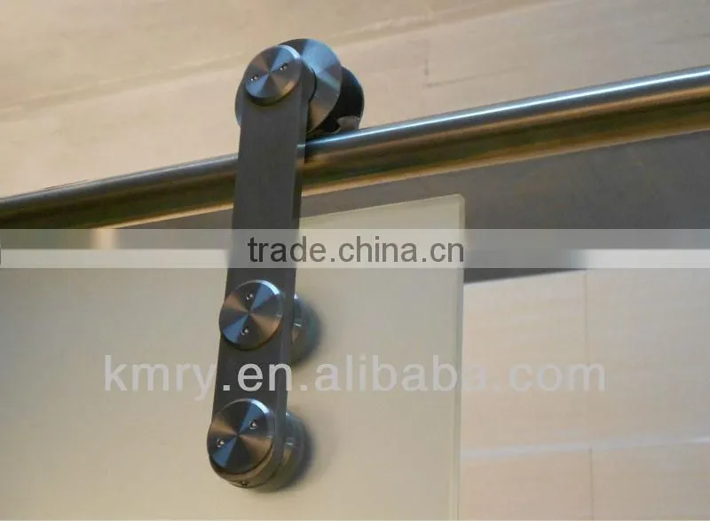 304 Stainless Steel Modern Single Glass Panel Door Sliding Interior Glass Door(KT9001)