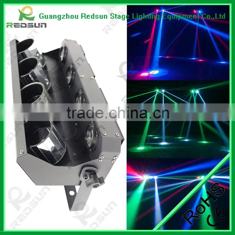 Professional delicate 60W DMX RGBW 4in1 LED Four Head Scan Light