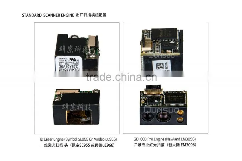 Rugged industrial handheld android PDA wireless with thermal printer and barcode scanner support secondard developing