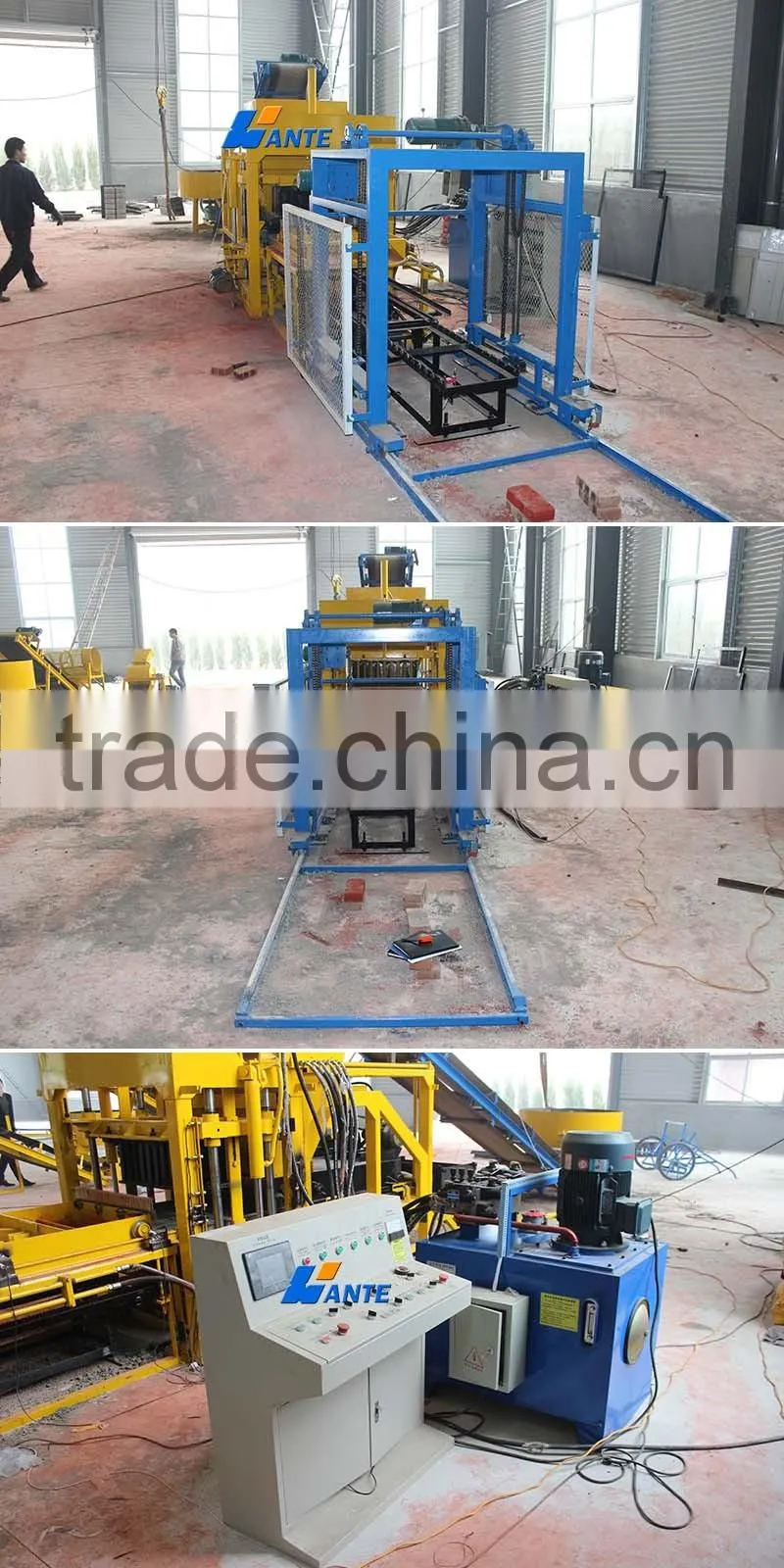Cheap price QT4-25 Automatic stationary cement brick making machine