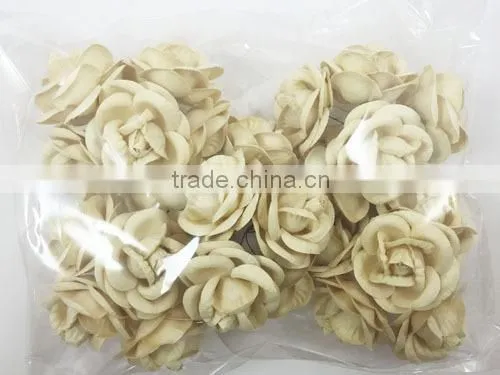 Pale Yellow Cream, Large Handmade Mulberry Paper Flower, Wedding Party, Scrap-booking Crafts