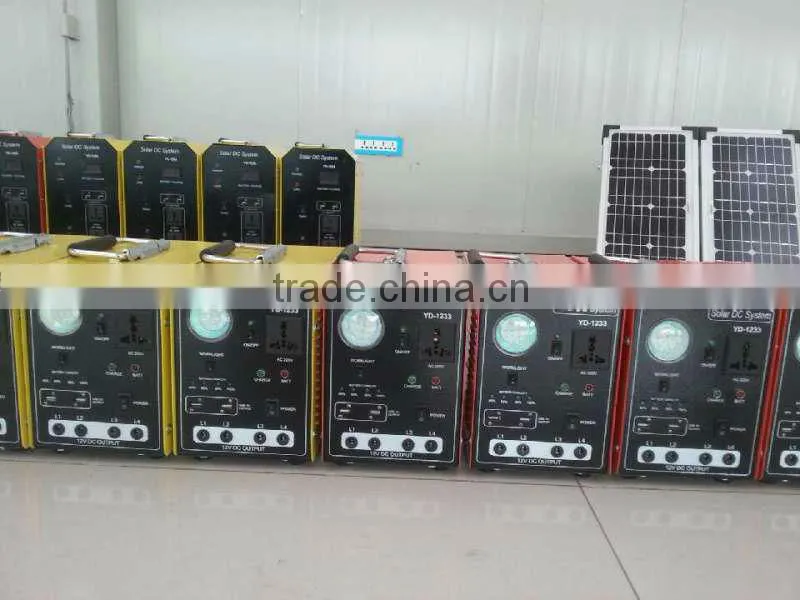 Off grid home portable solar system for lighting,computer,fan,fridge
