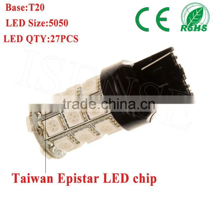 Auto led bulb taiwan epistar chip smd led t20 7440 7443 led light for Toyota corolla