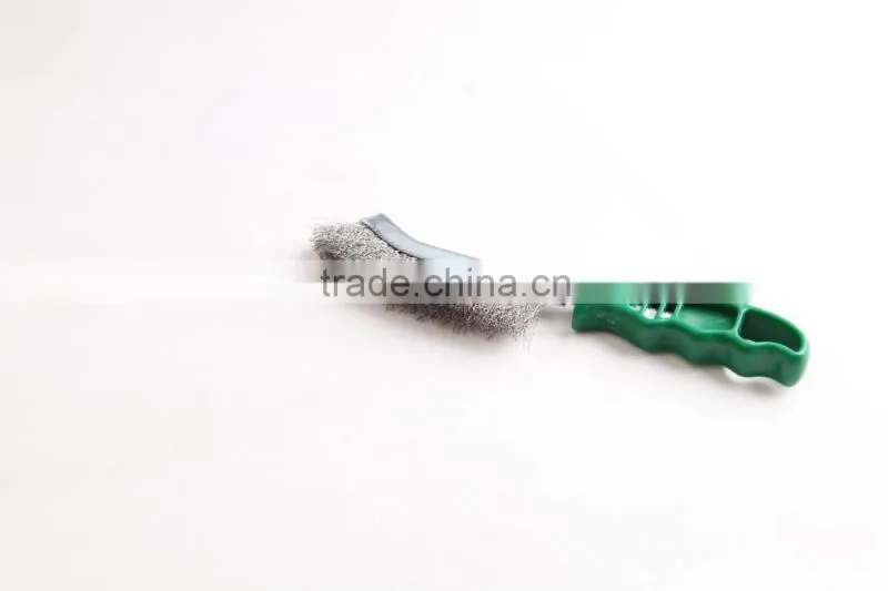 plastic crimped wire hand scratch brushes, length 265 mm 10 1/2"