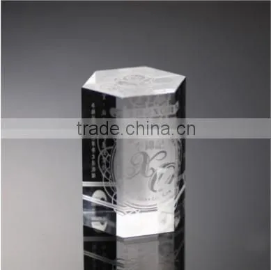 K9 chandelier glass triangular engraved crystal prism