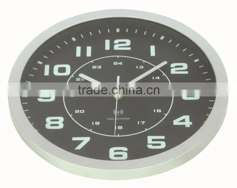 Big fashion cheap clock metal decorative wall mounted clock