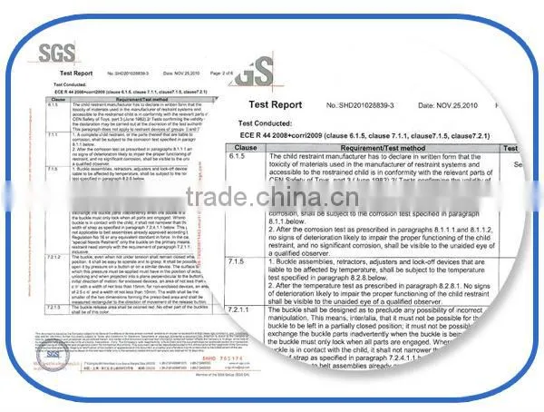 Luxury Design Safety Baby Car Seat with ECER44/04 approval